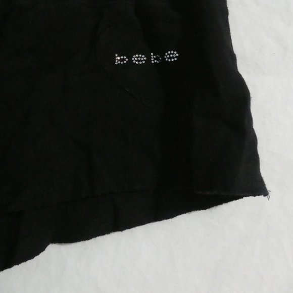 BEBE | small | Made In the USA | Black Sweat Shorts | NWOT - Picture 5 of 9